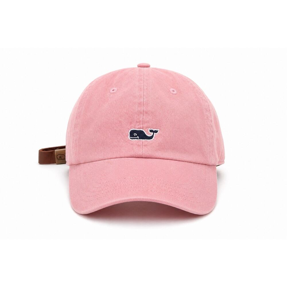 Vineyard Vines Pink Baseball Hat Adjustable Strapback Whale Logo Preppy